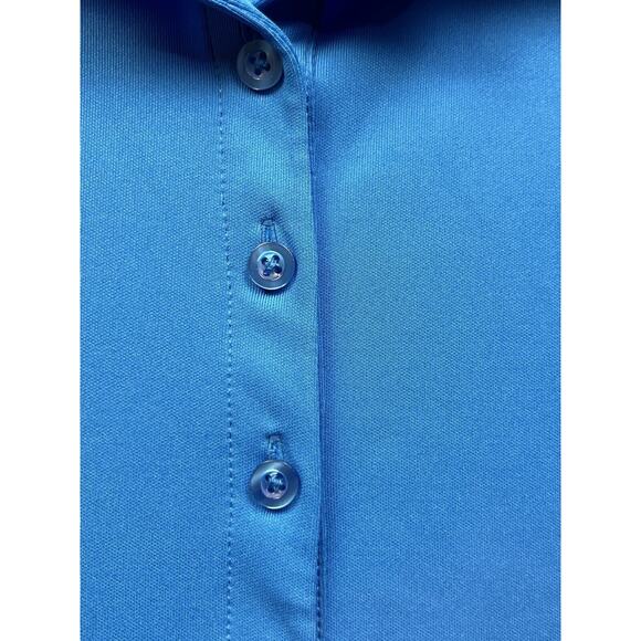 Walmart Shirt Womens XL Blue Polo Uniform Employee Work Button front - Picture 4 of 6